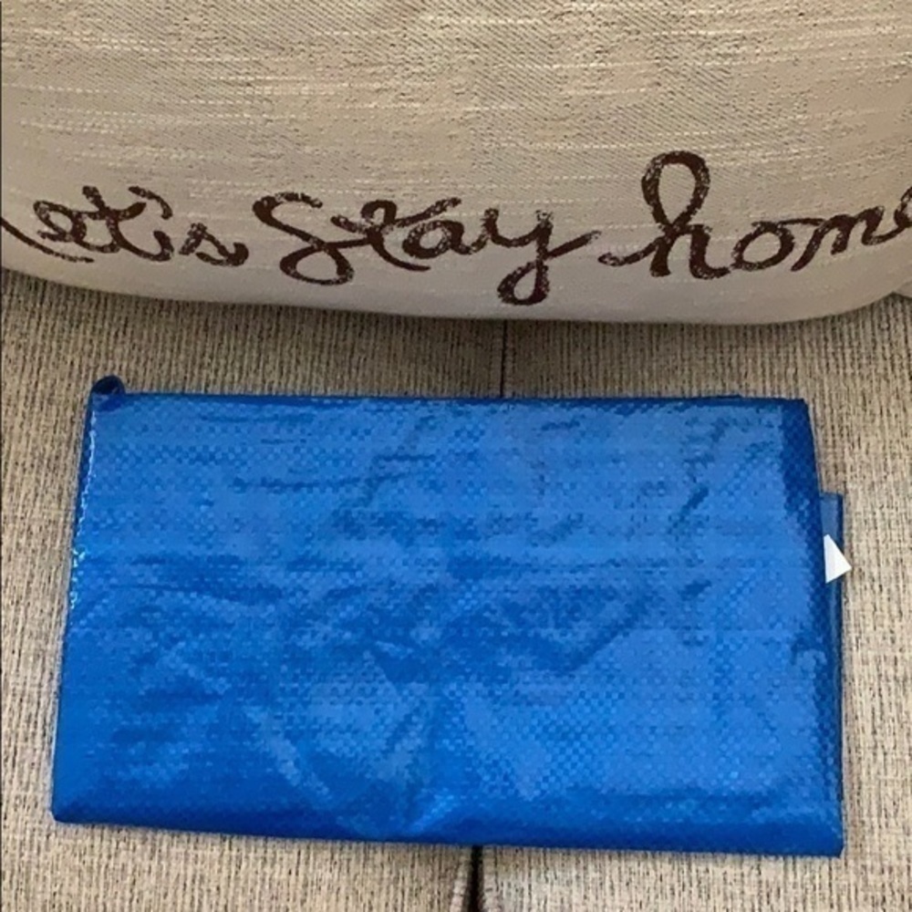 5 Ikea blue sturdy laundry bags washable usps runs storage spring cleaning new - Picture 7 of 8